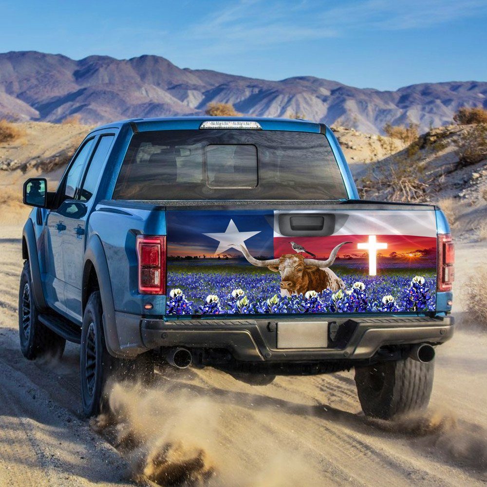 Texas That Place Forever In Your Heart Truck Tailgate Decal Sticker Wrap TRN1290TD