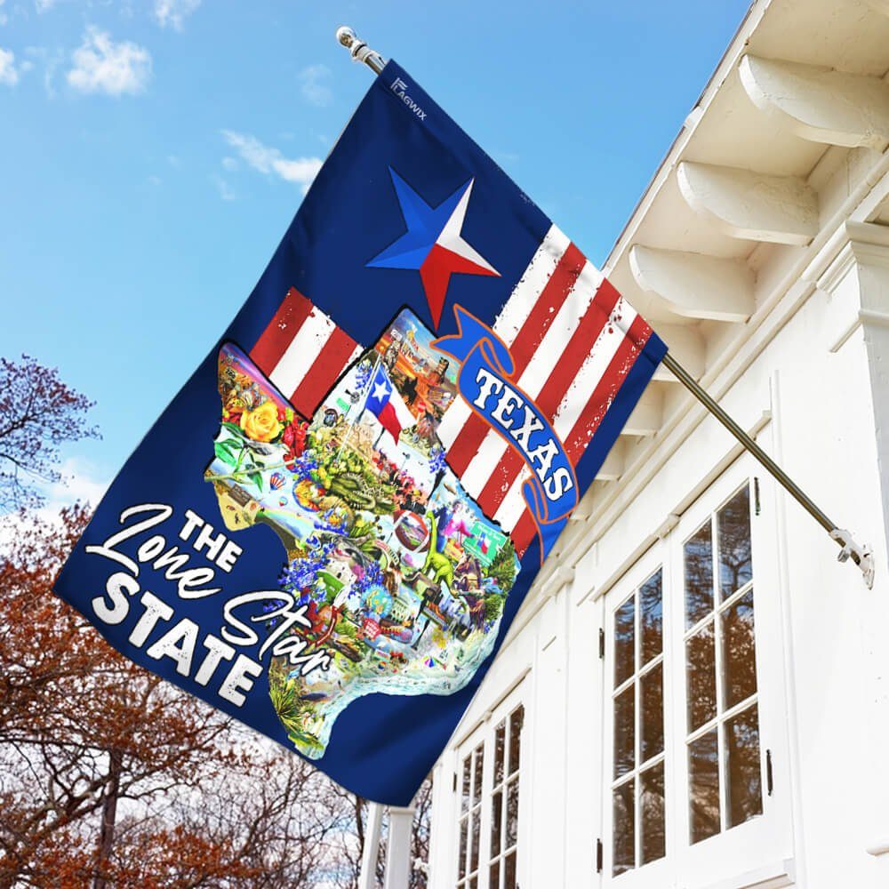 Texas The Lone Star State Flag