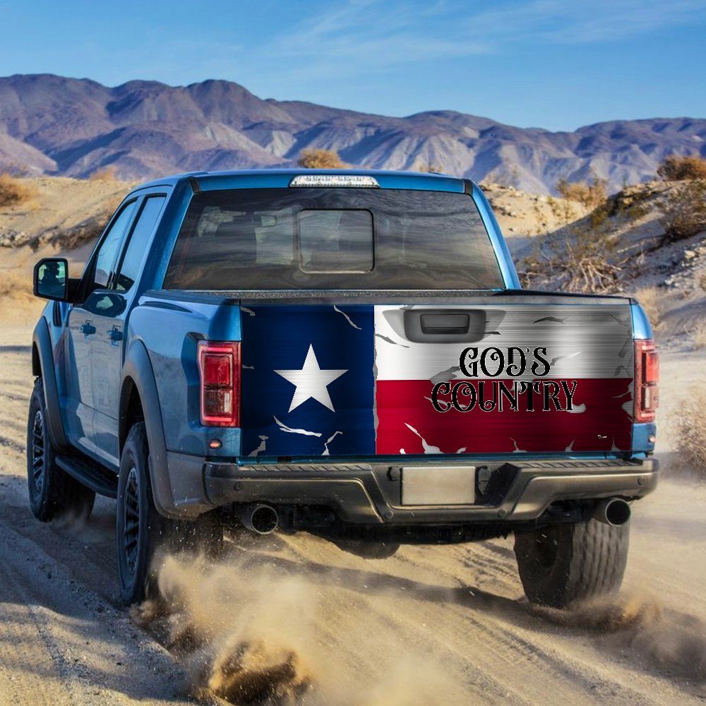 Texas Truck Tailgate Sticker God’s Country BNT517TD