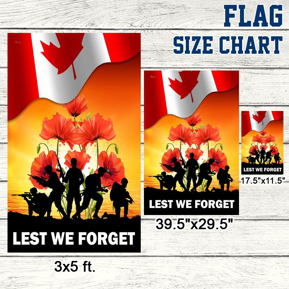 Thank You Veteran Canada Lest We Forget Flag MLN1333F
