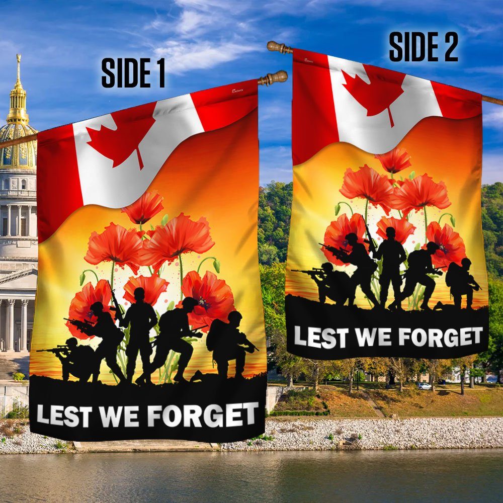 Thank You Veteran Canada Lest We Forget Flag MLN1333F