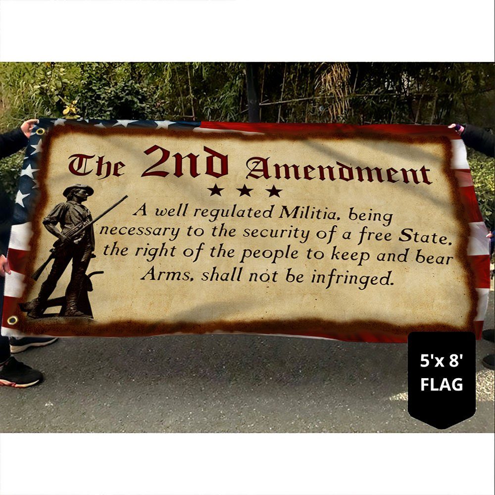 The 2nd Amendment American Grommet Flag TQN356GF