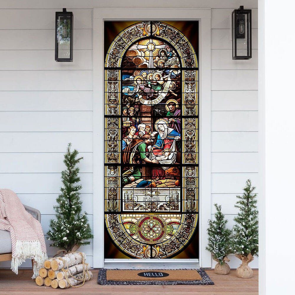 The Nativity Of Jesus Door Cover