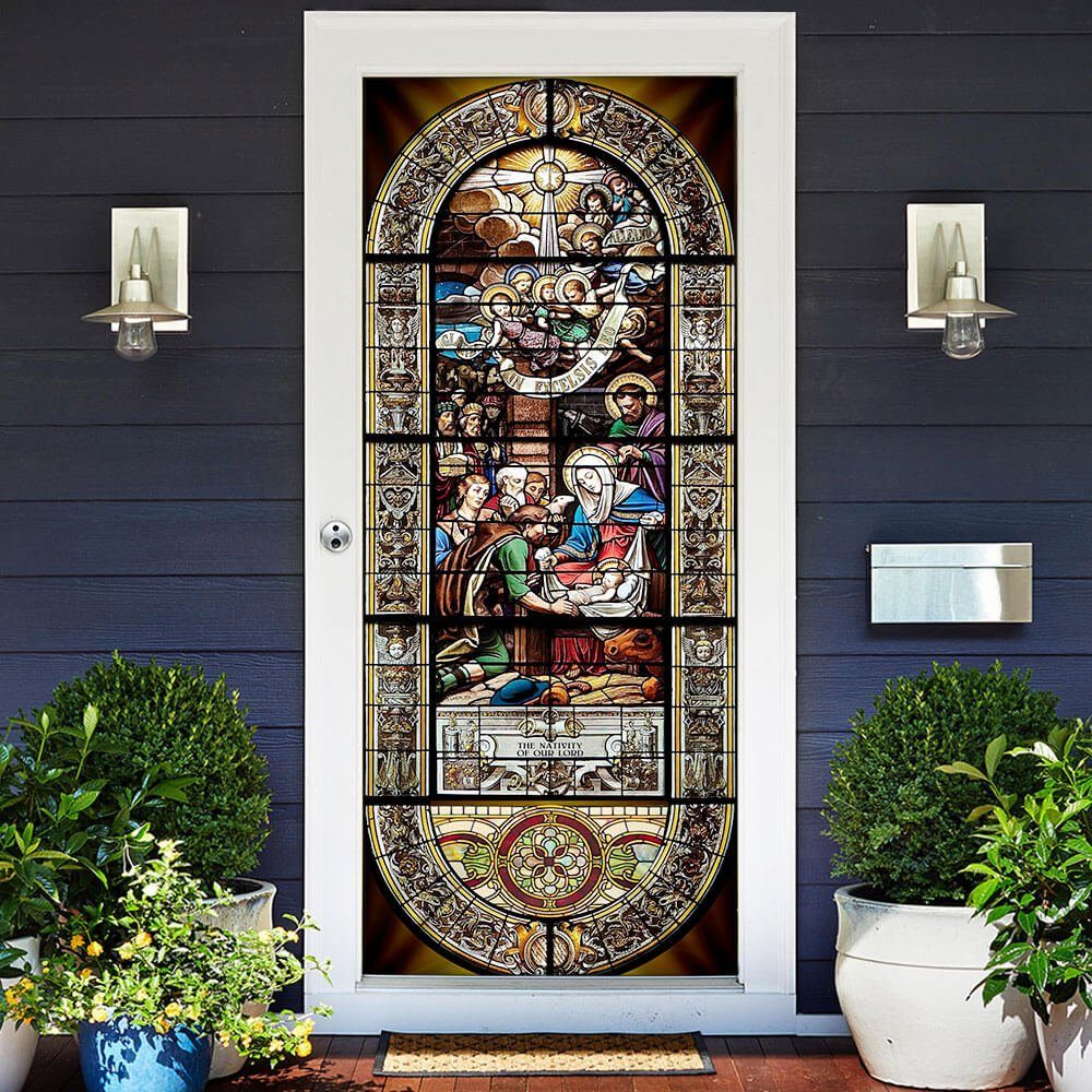 The Nativity Of Jesus Door Cover