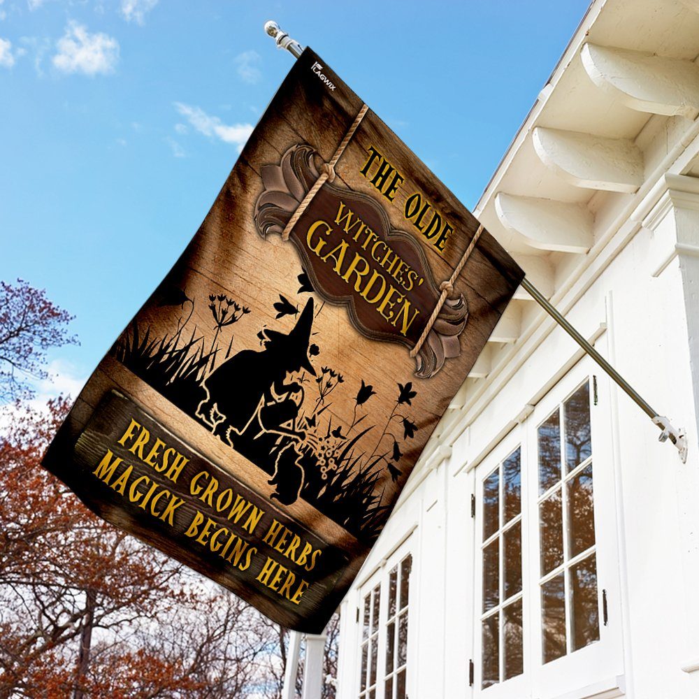 The Olde Witches’ Garden Flag