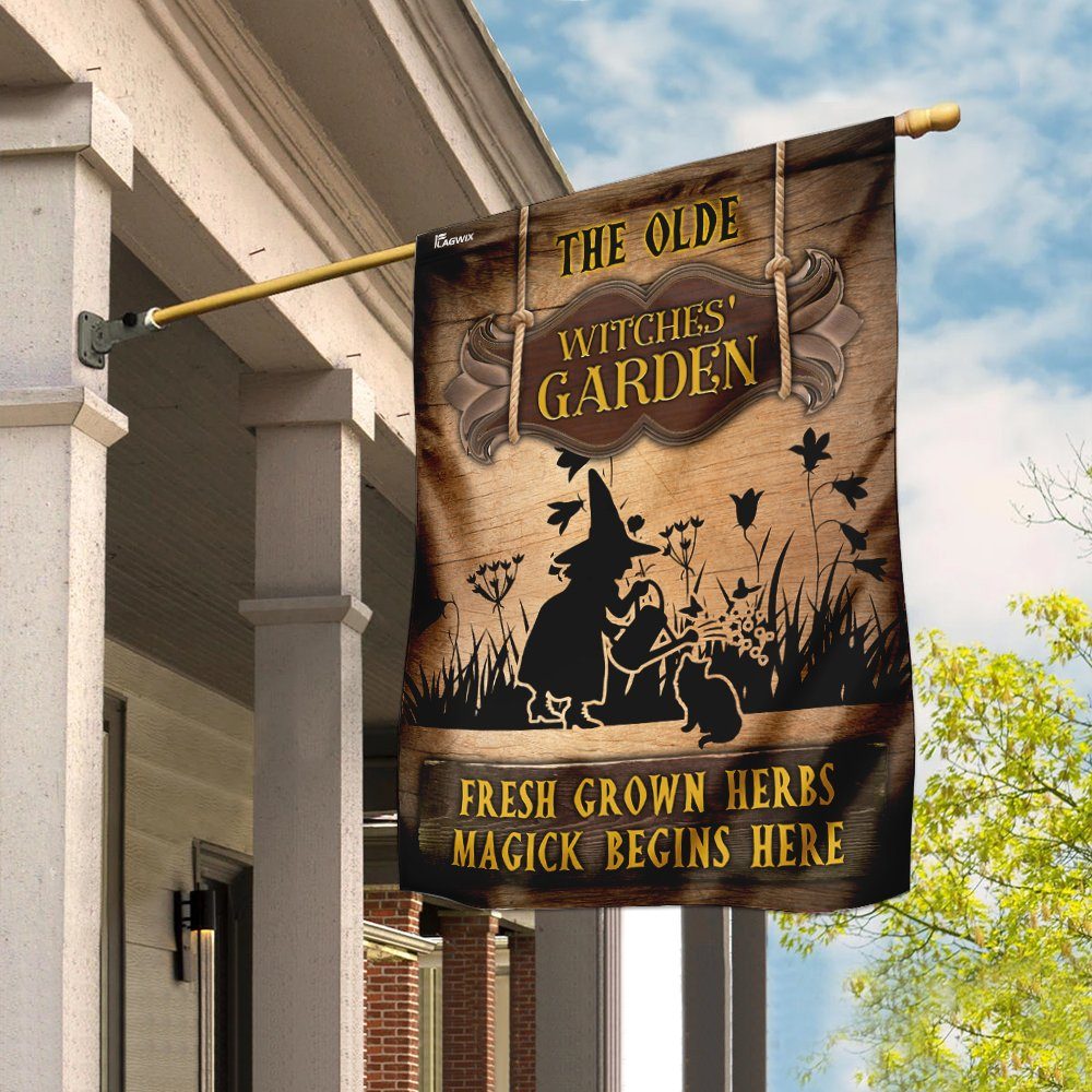 The Olde Witches’ Garden Flag