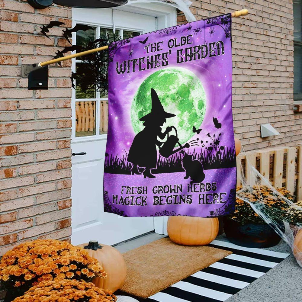 The Olde Witches’ Garden Flag