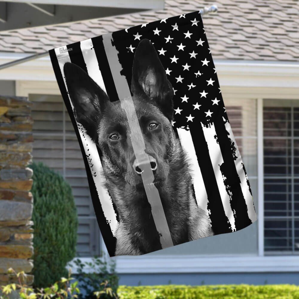 The Thin Grey Line. Belgian Malinois American Flag THB2142fv1