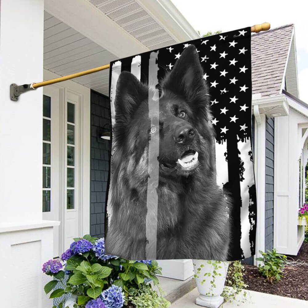 The Thin Grey Line. German Shepherd Flag THB2142fv1ct