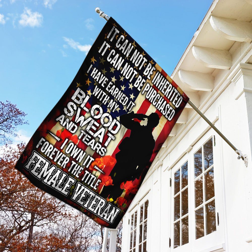 The Title Female Veteran Flag