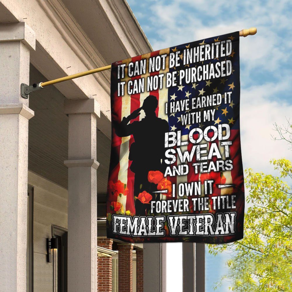 The Title Female Veteran Flag