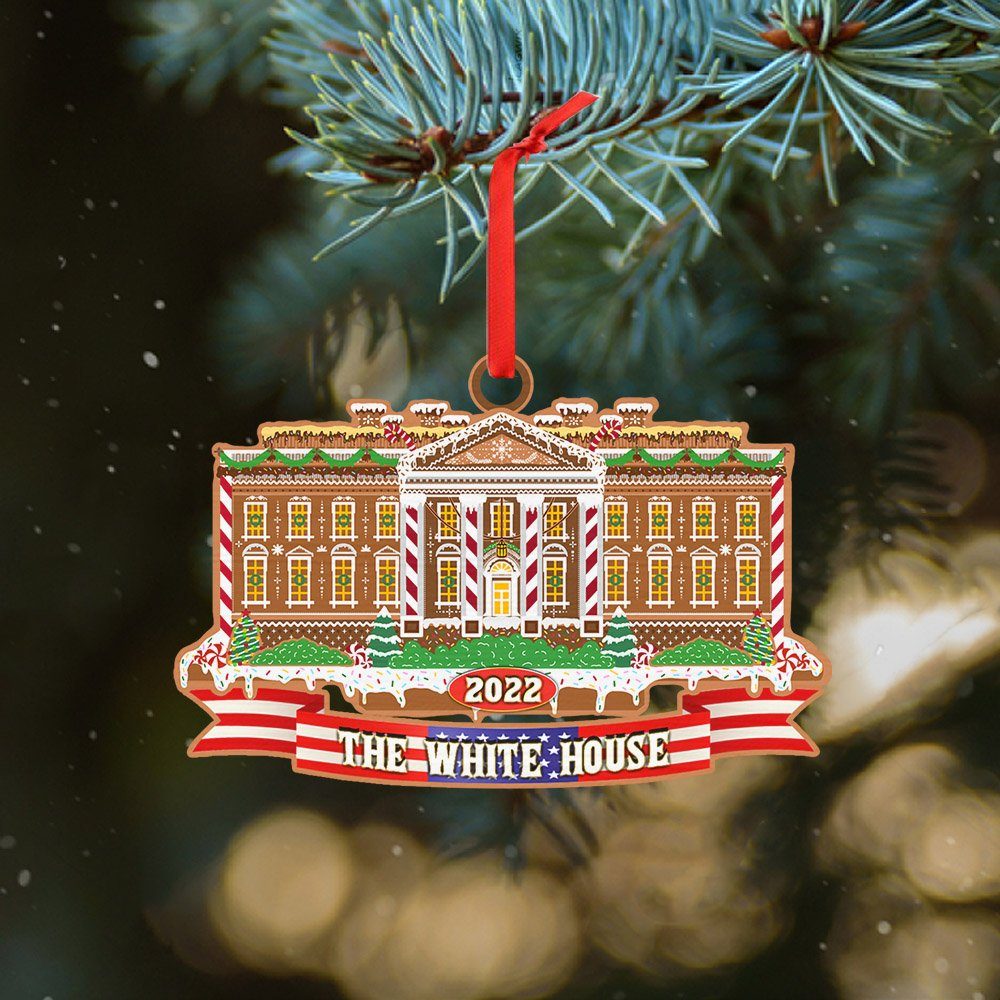 The White House 2022 Gingerbread Christmas Ornament BNN621O