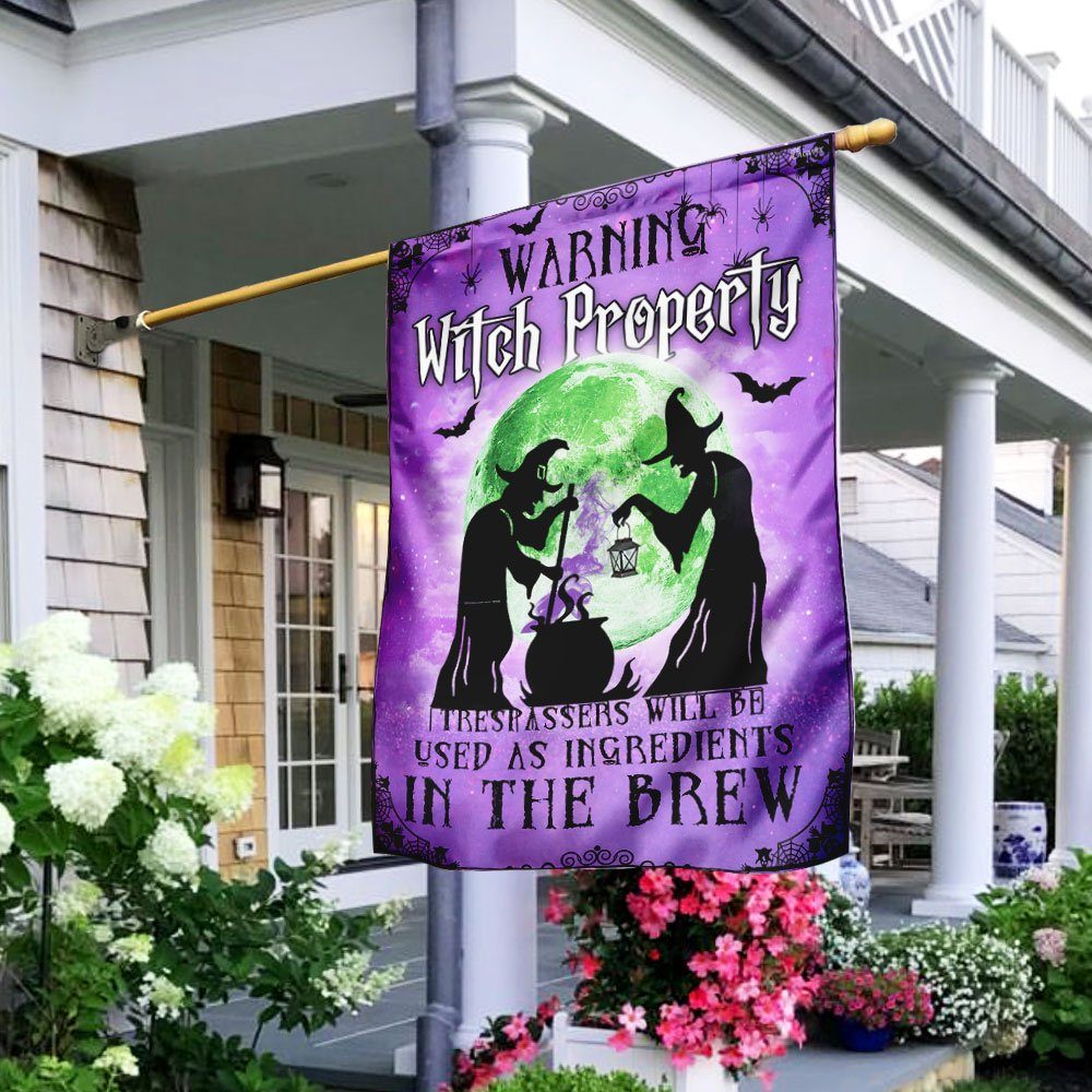 The Witch’s Warning Flagwix™ Witch Property Flag