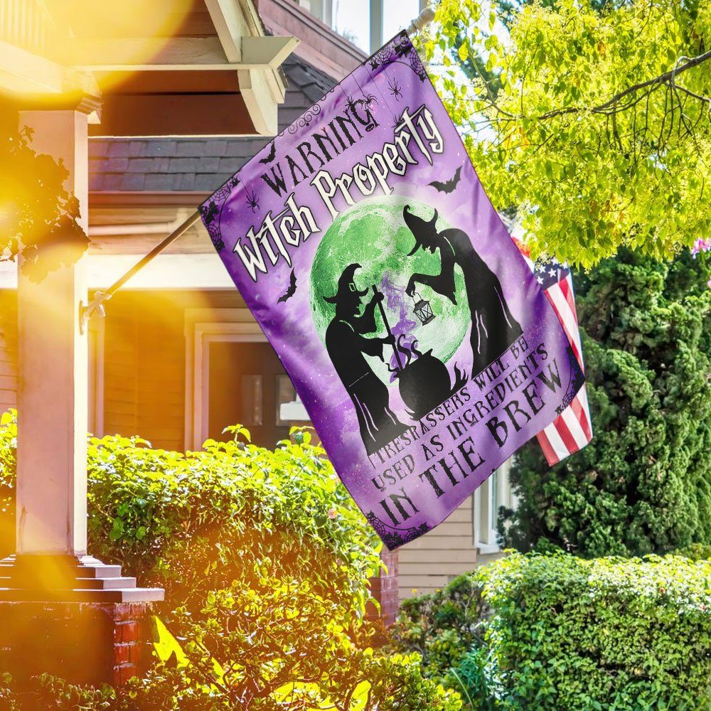 The Witch’s Warning Flagwix™ Witch Property Flag