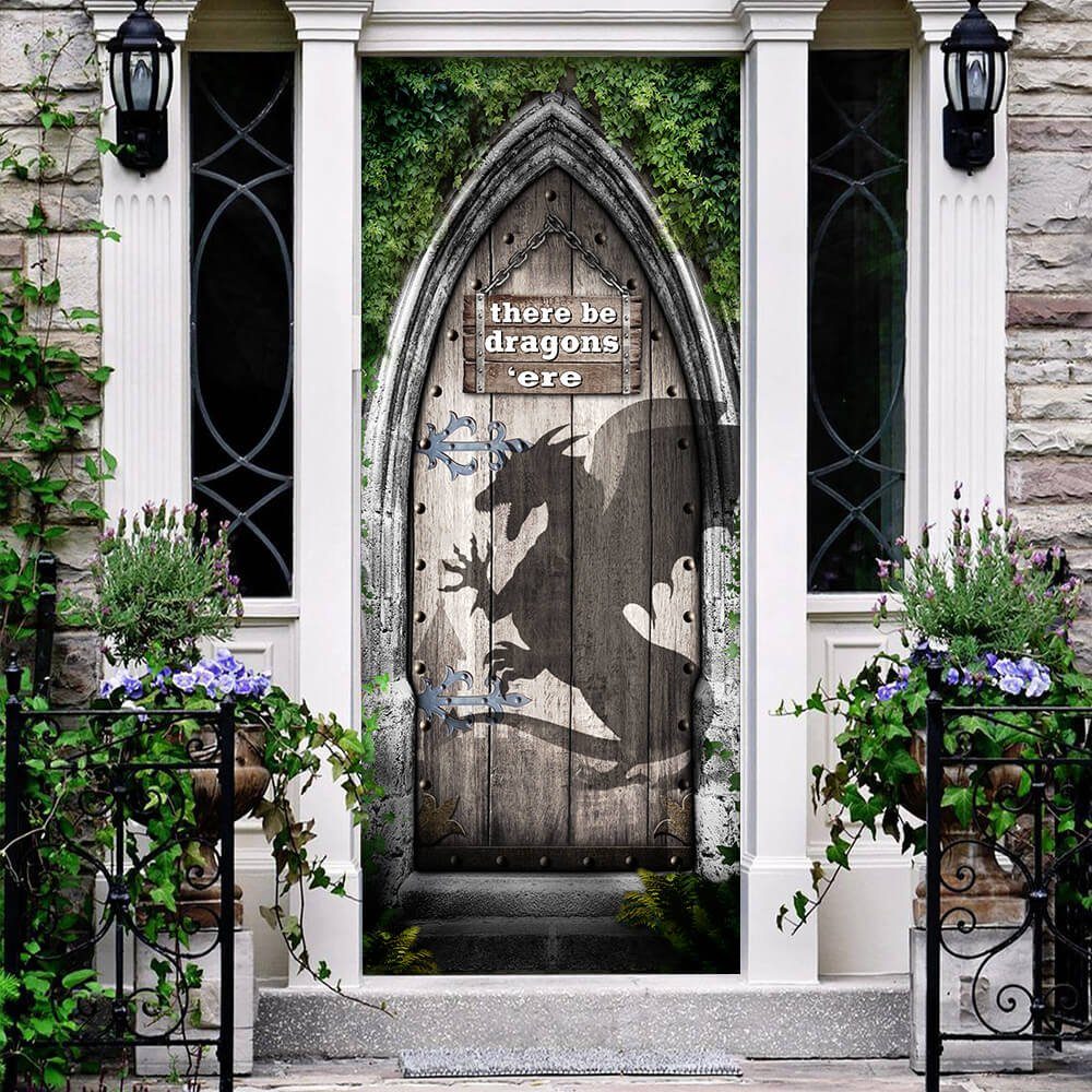 There be Dragons ‘ere Door Cover NTB158D