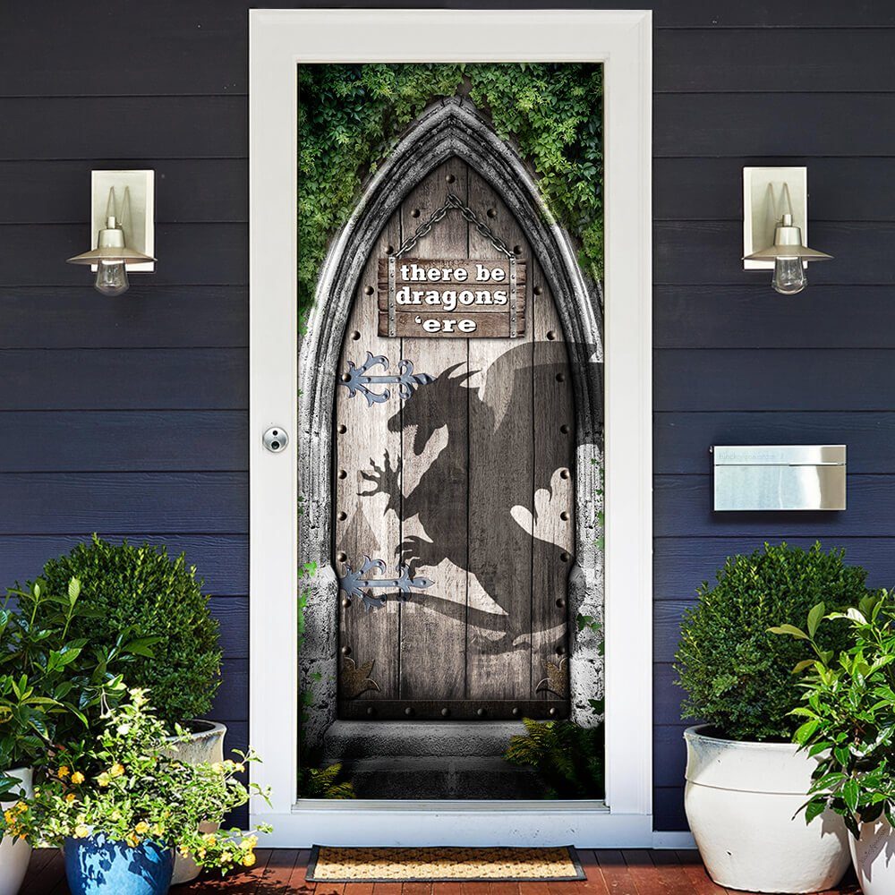 There be Dragons ‘ere Door Cover NTB158D