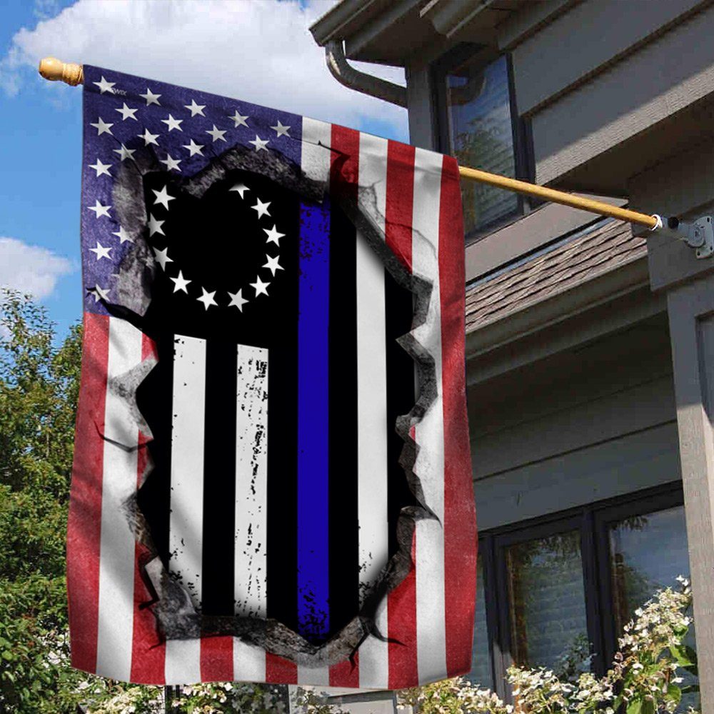 Thin Blue Line Police Flag TTN451Fv1