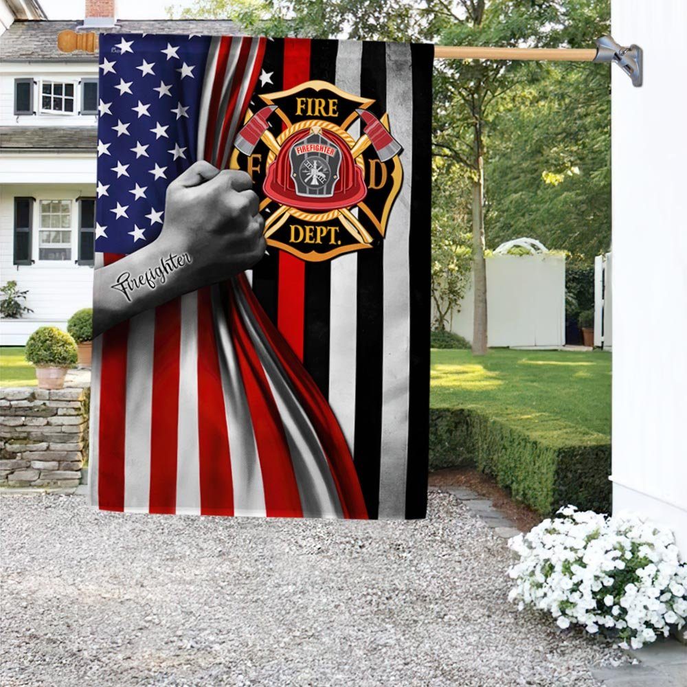 Thin Red Line Firefighter Flag TPT591F