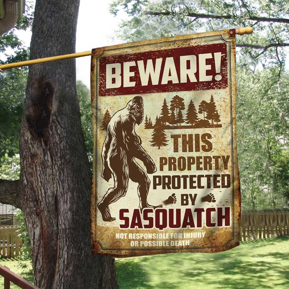 This Property Protected  By Sasquatch Flag DBD2795F