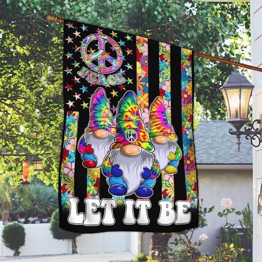 Three Hippie Gnomes Let It Be Flag MLN228F