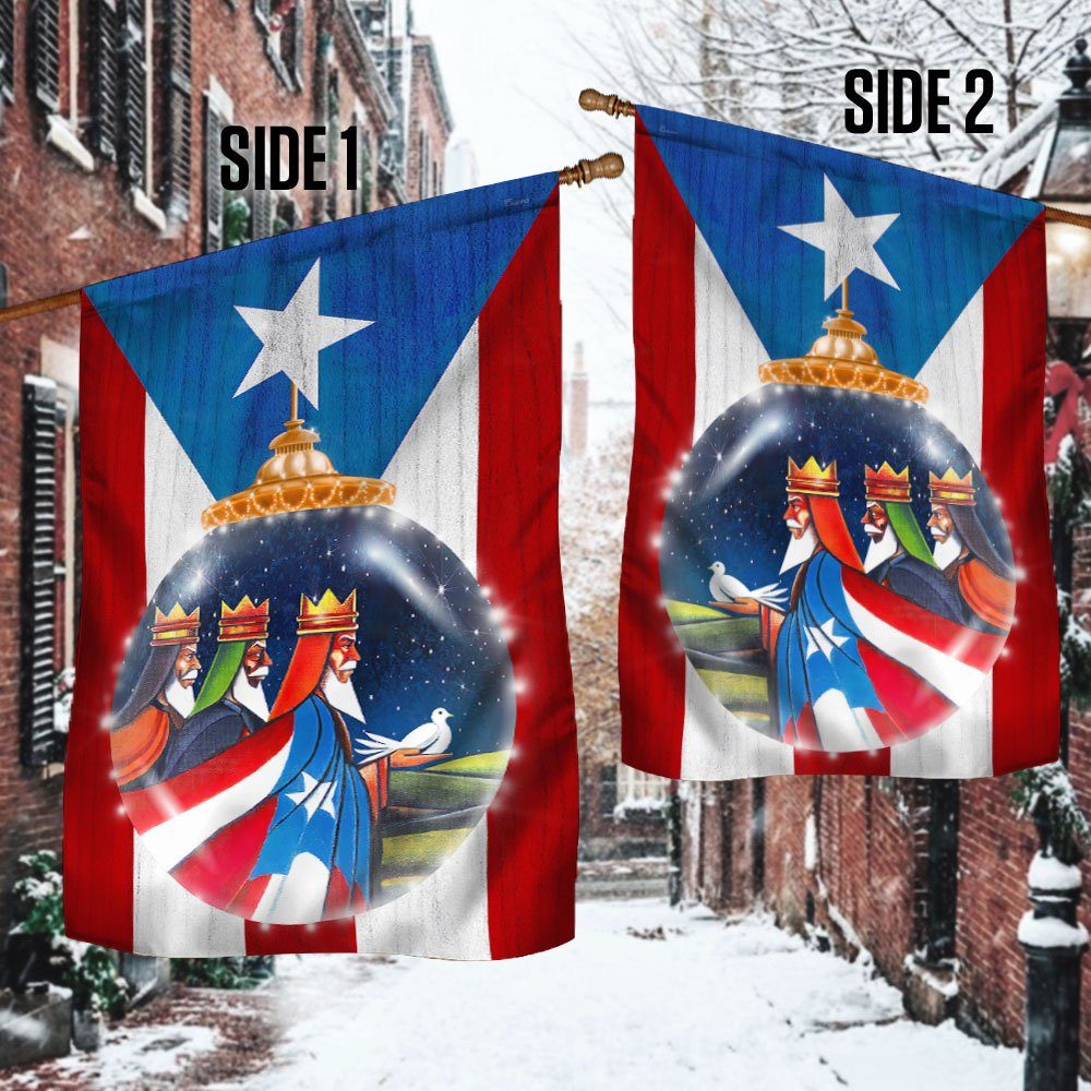 Three Kings Bauble Puerto Rico Flag BNN711F