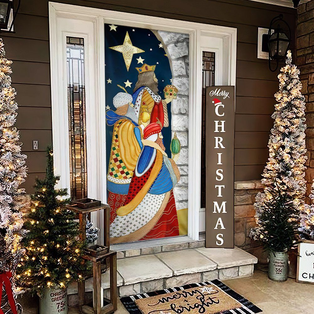 Three Kings Day Door Cover We Three Kings Three Wise Men TQN734D