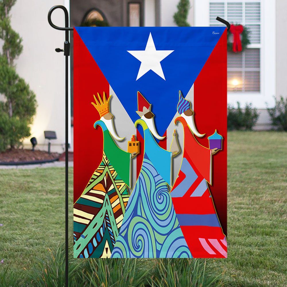 Three Kings Day Puerto Rico Flag We Three Kings Three Wise Men TQN732F Three Kings Day Puerto Rico Flag We Three Kings Three Wise Men TQN732F