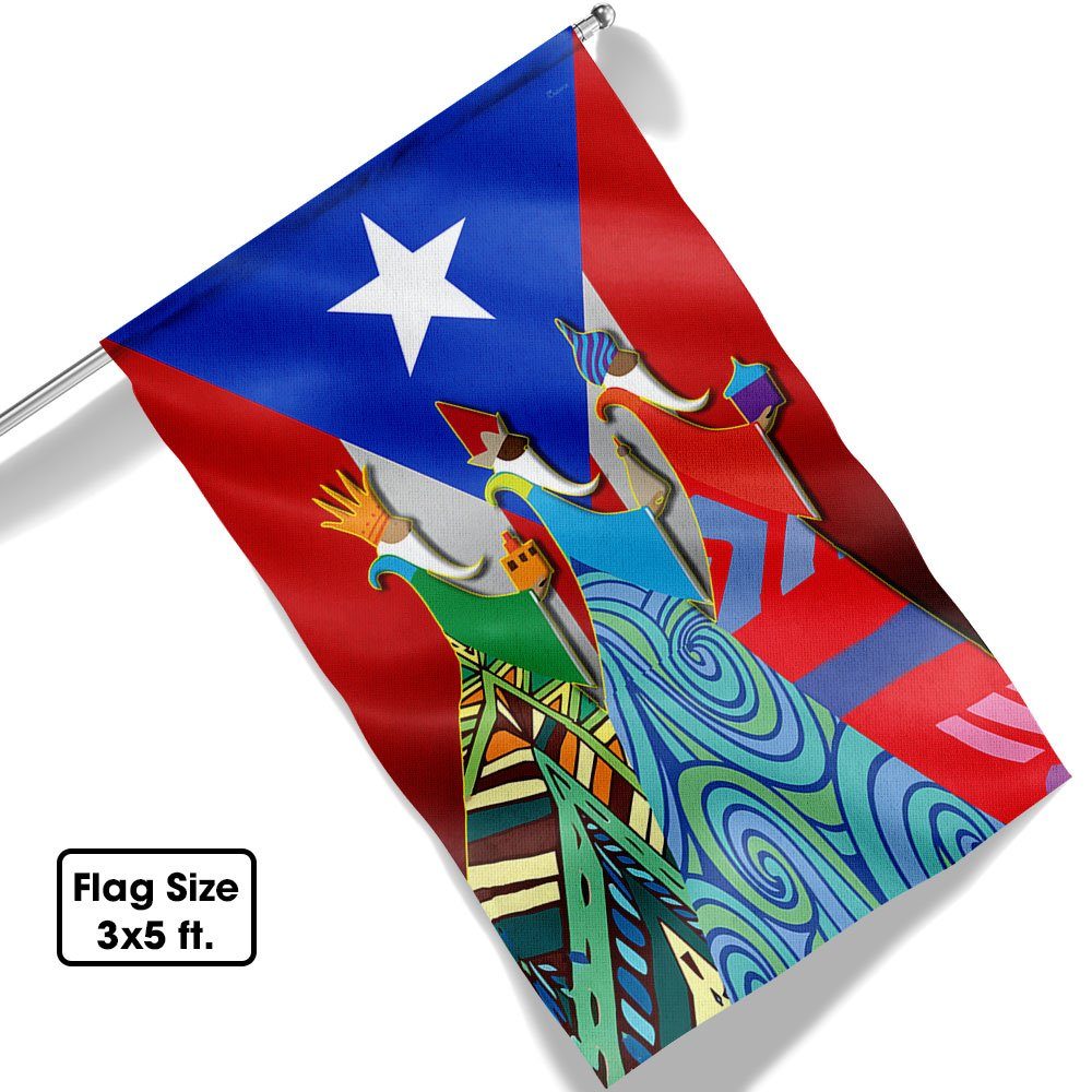 Three Kings Day Puerto Rico Flag We Three Kings Three Wise Men TQN732F Three Kings Day Puerto Rico Flag We Three Kings Three Wise Men TQN732F