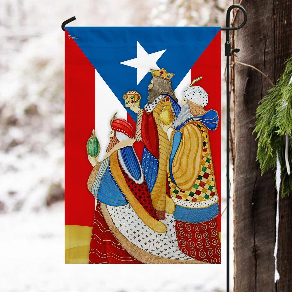 Three Kings Day Puerto Rico Flag We Three Kings Three Wise Men TQN766F