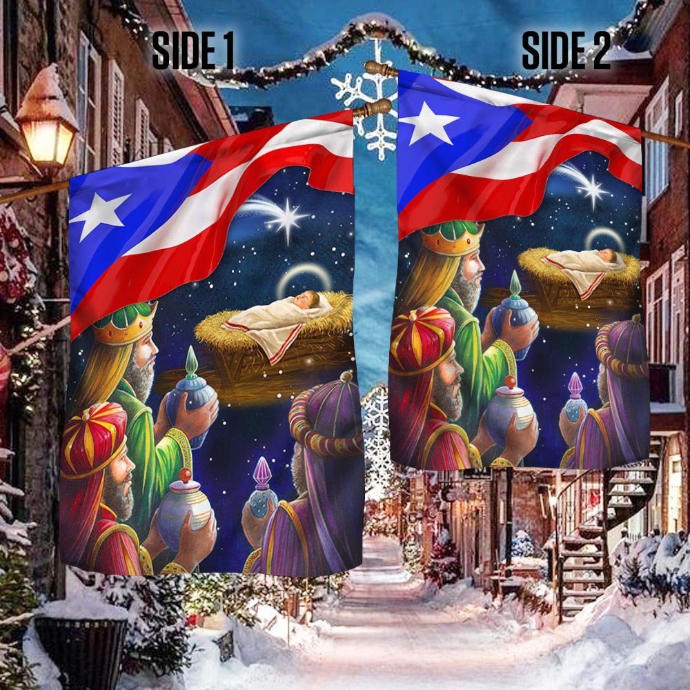 Three Kings Puerto Rico Flag Three Wise Men TQN755F