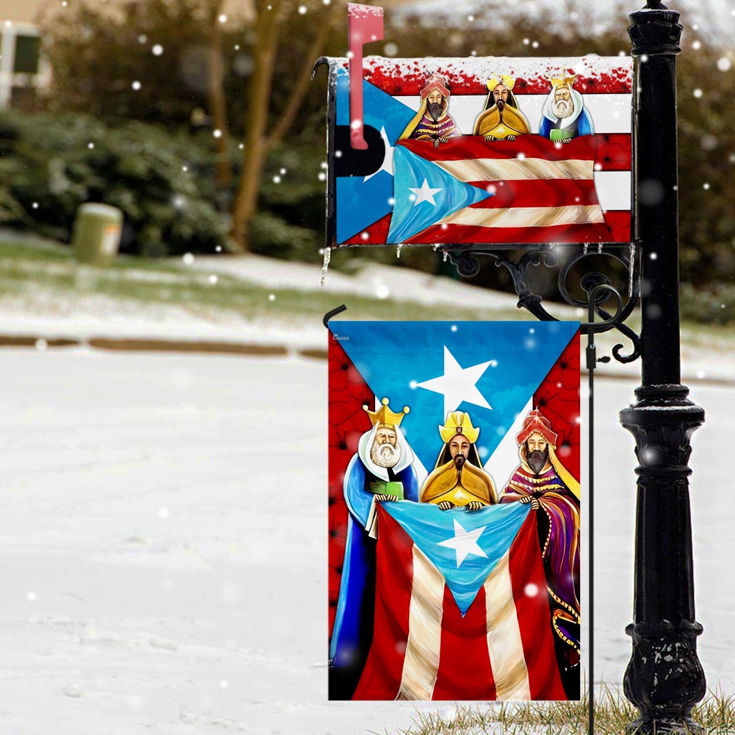 Three Kings Puerto Rico Garden Flag & Mailbox Cover MLN746MF
