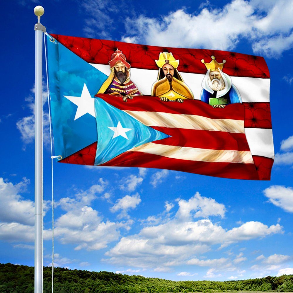 Three Kings Puerto Rico Grommet Flag MLN746GF