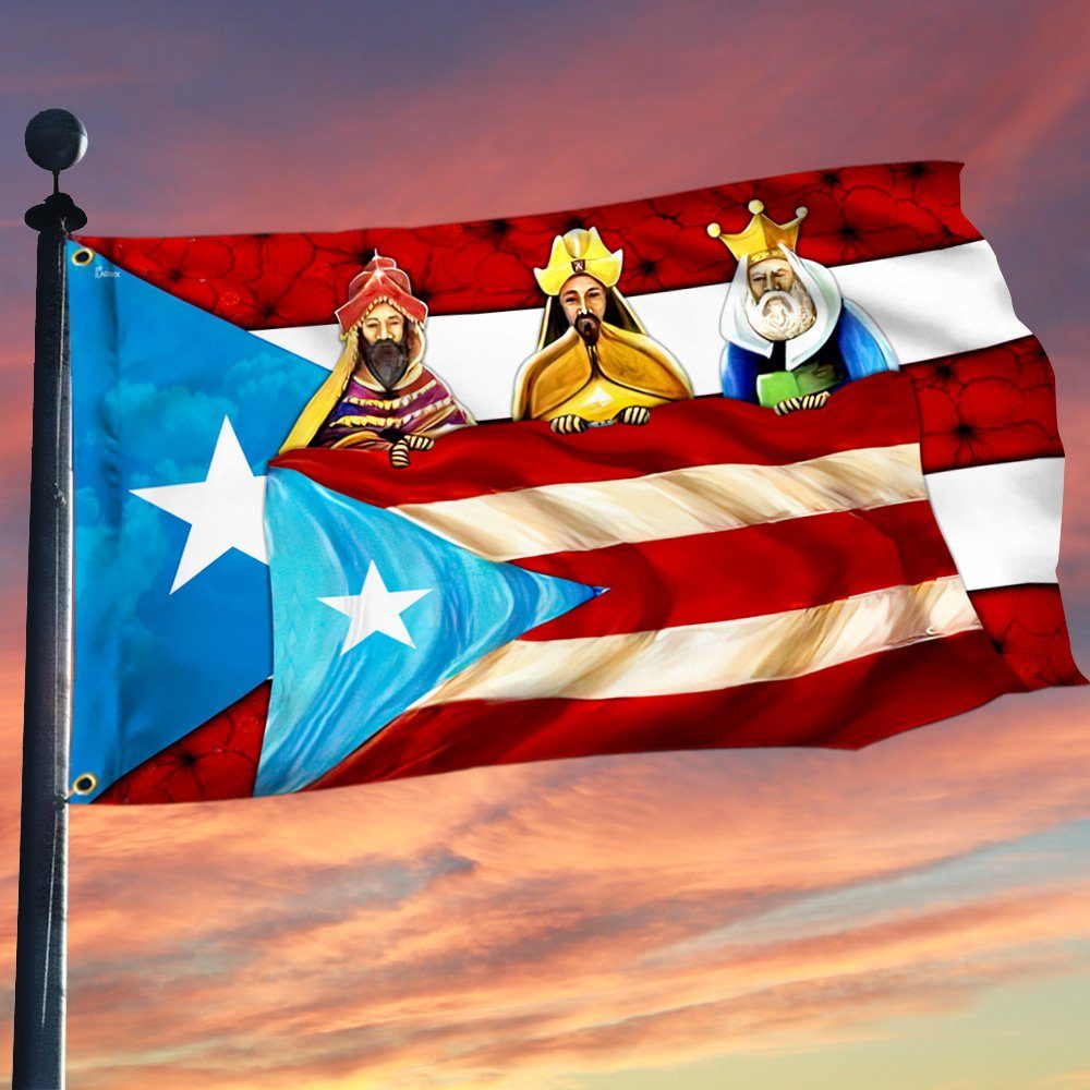 Three Kings Puerto Rico Grommet Flag MLN746GF