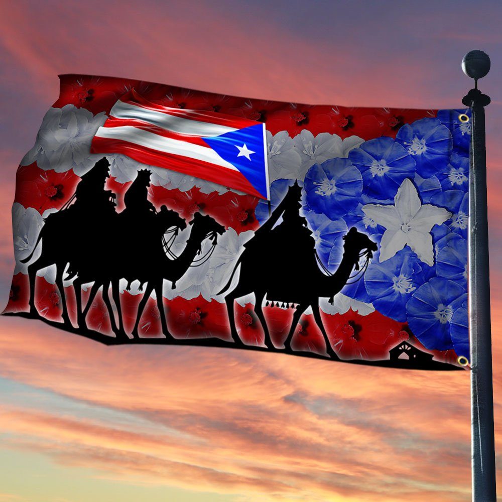 Three Kings Puerto Rico Grommet Flag MLN93GF