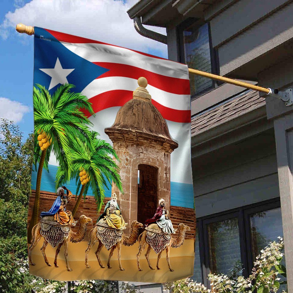 Three Kings Three Wise Men Nativity Of Jesus Puerto Rico Flag MLN792F