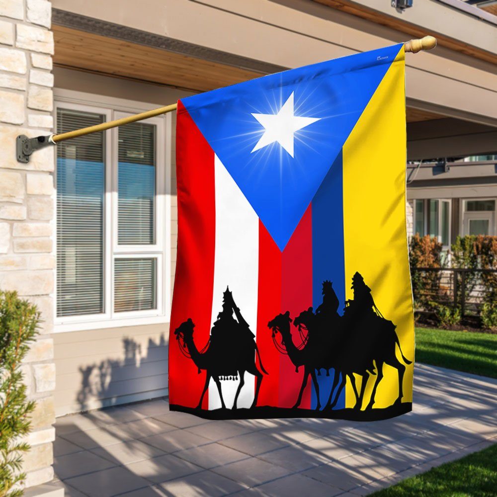 Three Wise Men Puerto Rico And Columbia Flag LNT743F