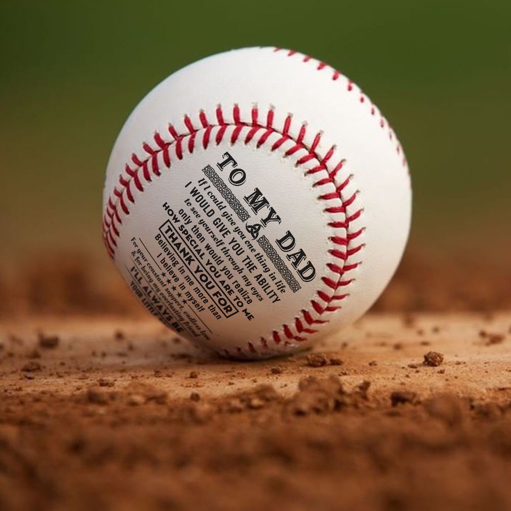 To My Dad Baseball Ball, Gift For Dad From Son Daughter, Step Dad Gifts, Birthday, Christmas Gift For Dad, Father’s Day Gifts TPT436BB