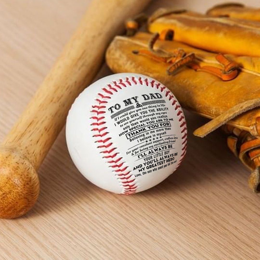 To My Dad Baseball Ball, Gift For Dad From Son Daughter, Step Dad Gifts, Birthday, Christmas Gift For Dad, Father’s Day Gifts TPT436BB