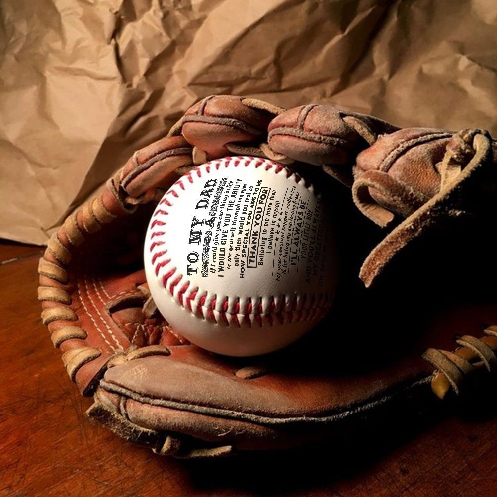 To My Dad Baseball Ball, Gift For Dad From Son Daughter, Step Dad Gifts, Birthday, Christmas Gift For Dad, Father’s Day Gifts TPT436BB