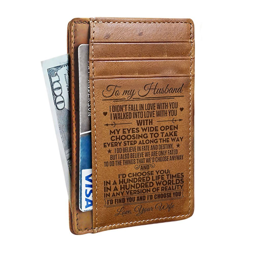 To My Husband Card Wallet BNN648CW