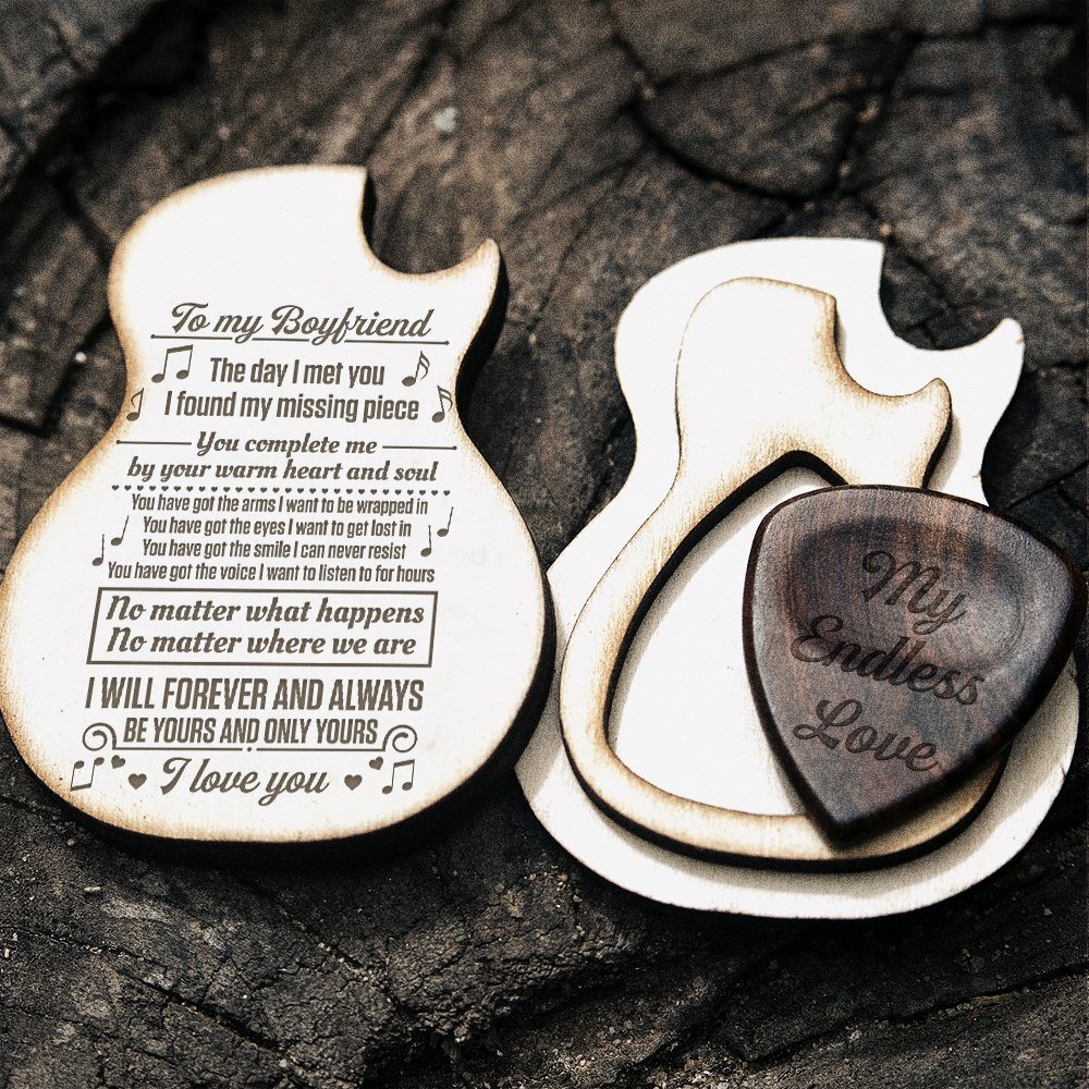 To My Man Boyfriend Guitar Pick Gift, Guitar Pick Box For Boyfriend, Boyfriend Gift For Christmas Anniversary Valentine Boyfriend Gift MLN713PB