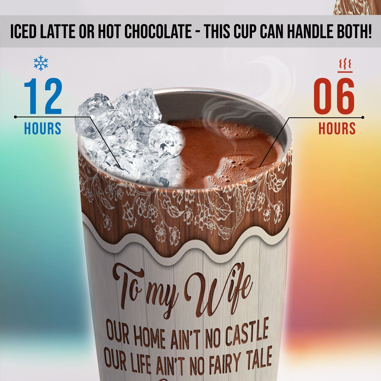 To My Wife, You Are My Queen Forever You Got Me I Got Us Tumbler 20oz MLN374TU