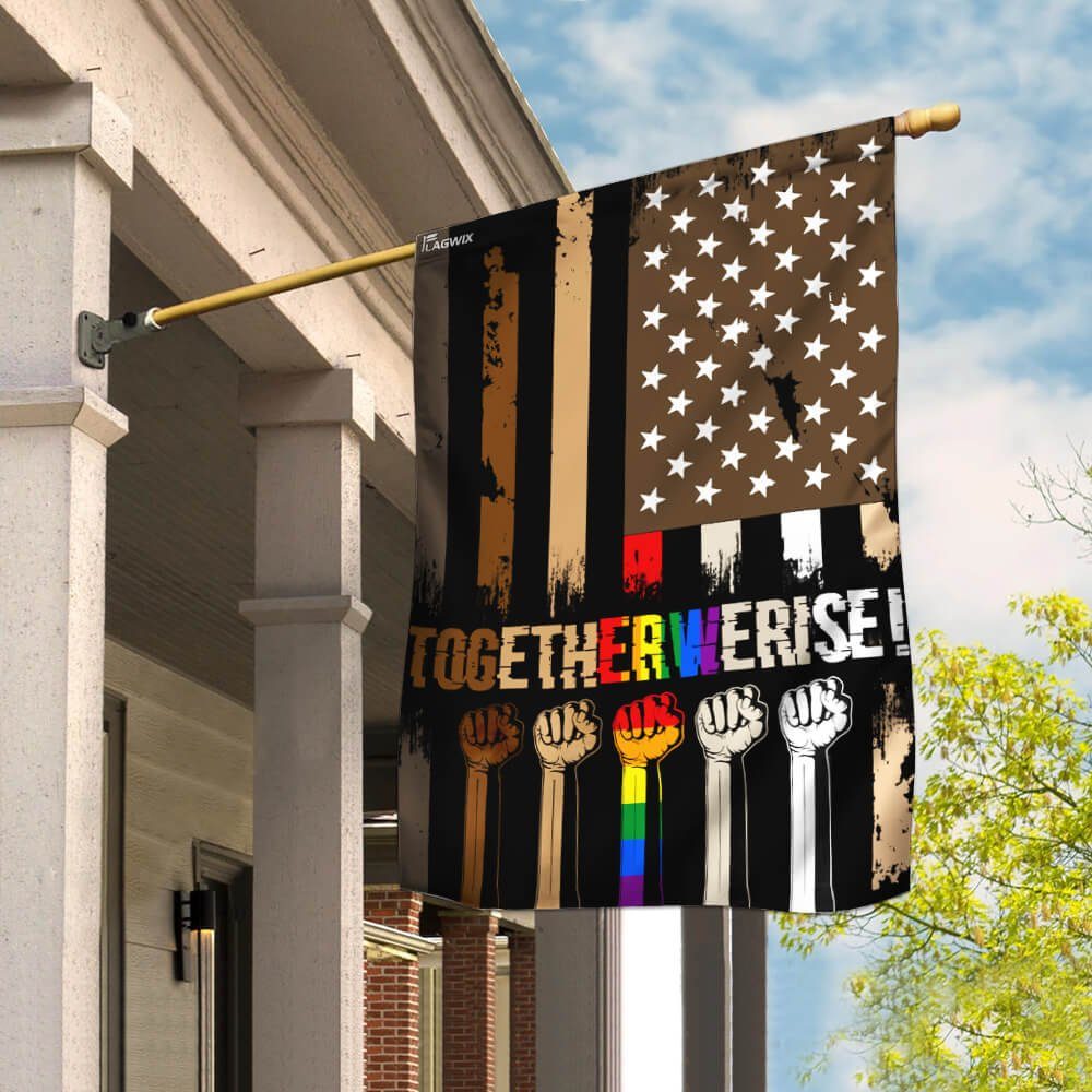 Together We Rise Black Lives Matter Flag