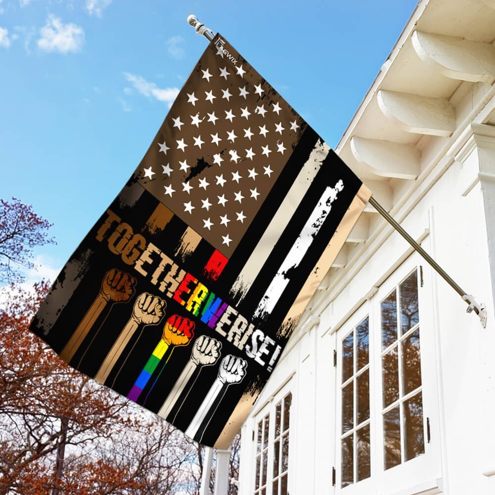 Together We Rise Black Lives Matter Flag