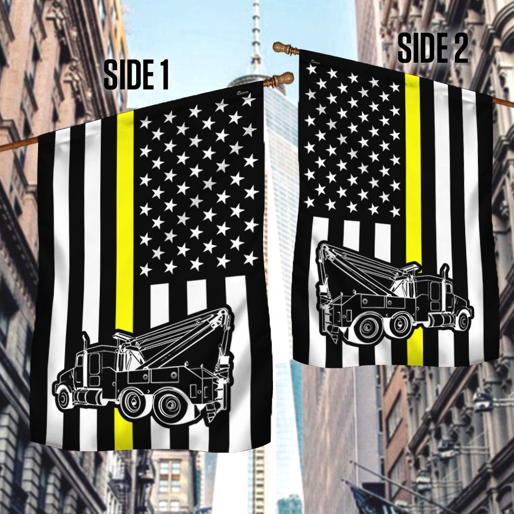 Tow Truck Flag Thin Yellow Line Flag TRV1676F