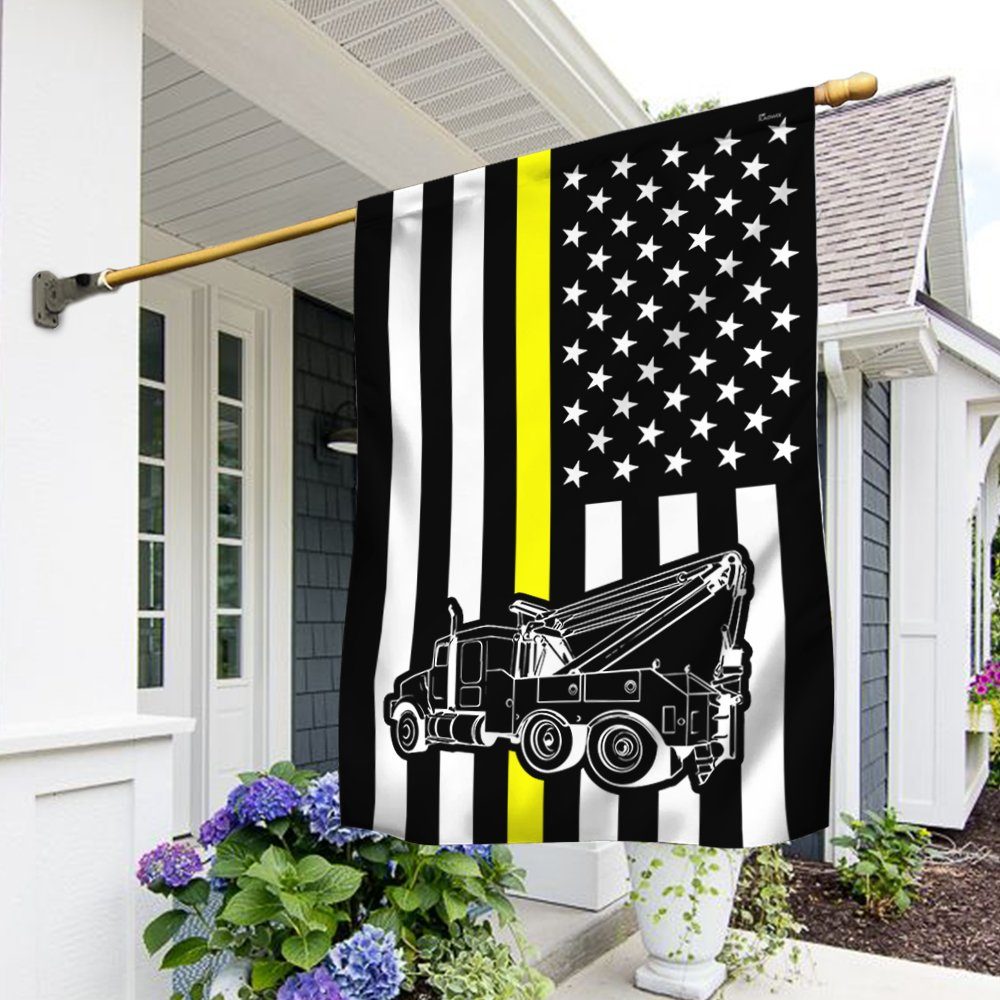 Tow Truck Flag Thin Yellow Line Flag TRV1676F