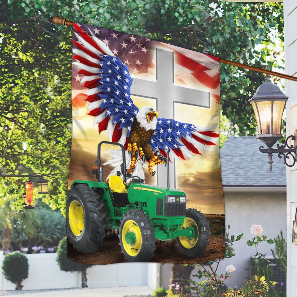 Tractor American Flag Jesus Take The Wheel BNN279Fv1