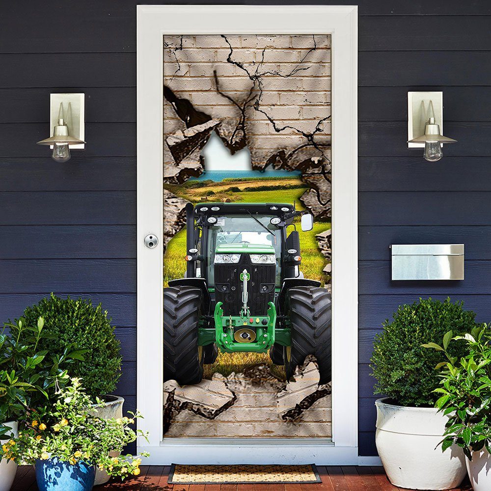 Tractor Farmer Door Cover