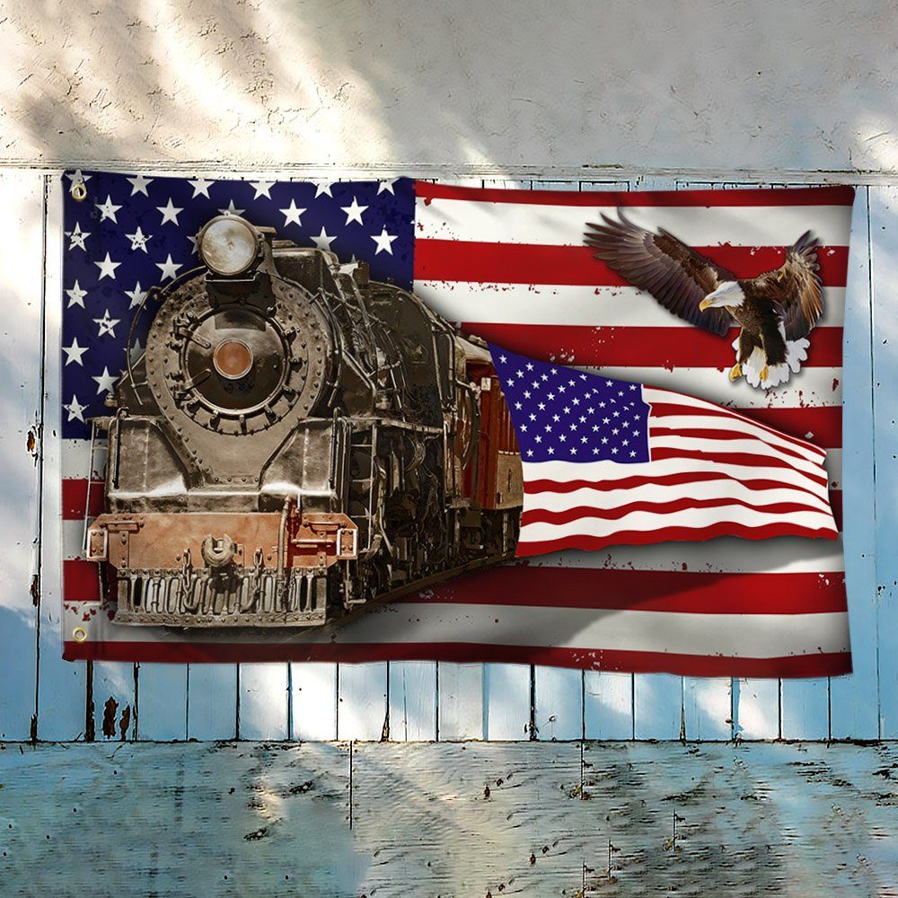 Train U.S Grommet Flag MLH2286GF