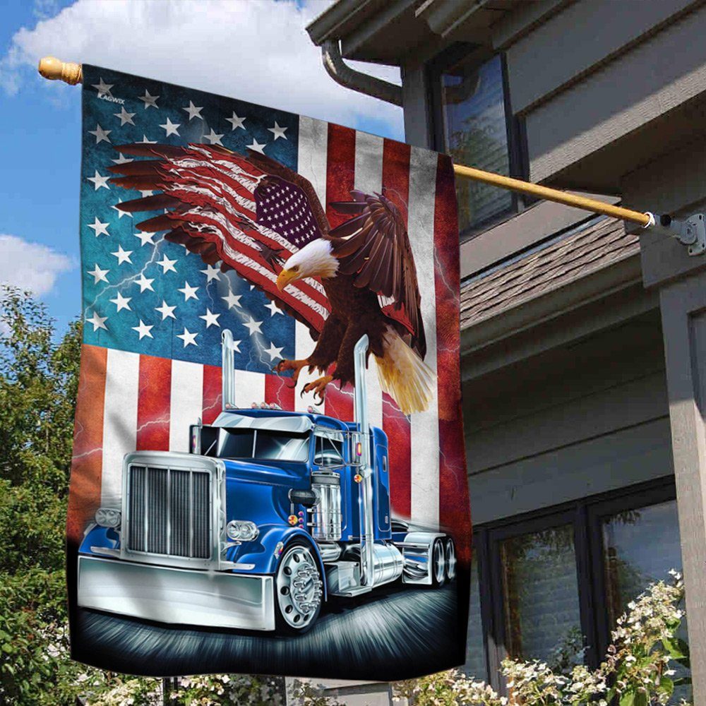 Truck American Patriot Eagle Flag THN3711Fv1